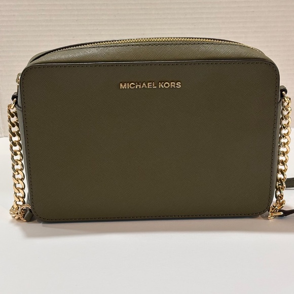 Michael Kors Handbags - EUC MICHAEL KORS  EW CROSSBODY PURSE OLIVE